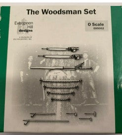 Evergreen Hill 501 HO Scale The Woodsman Set Metal Tools Kit