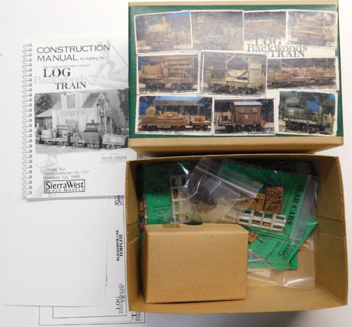 Sierra West HOn3 Log Backwoods Train 12 Car Limited Run Craftsman Kit