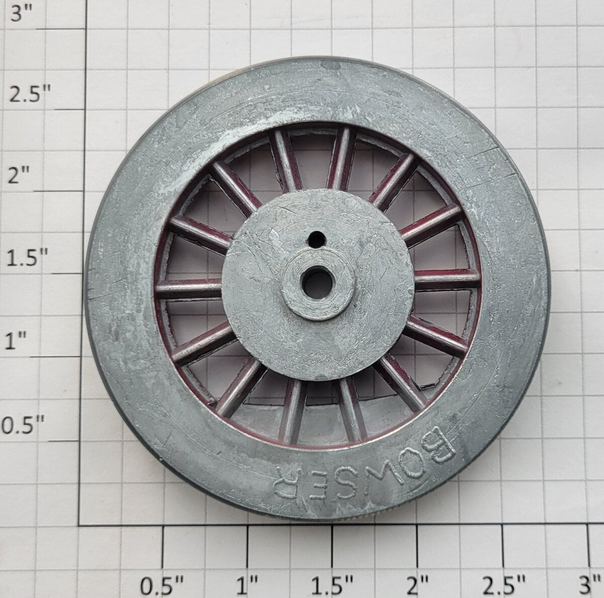 Lionel 390-42 Red Spoked 2-3/4
