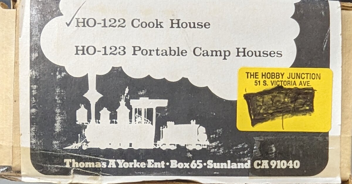 Thomas A Yorke Ent 122 HO Cook House Building Kit