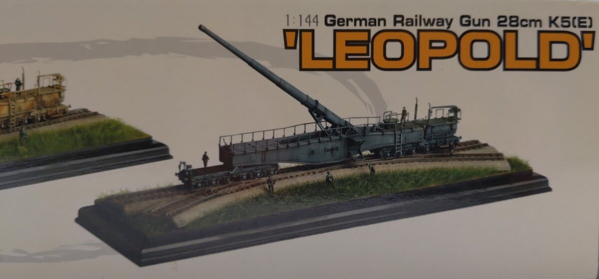Dragon 20025 1:144 Grey K5(E) Leopold German Railway Gun 28 cm