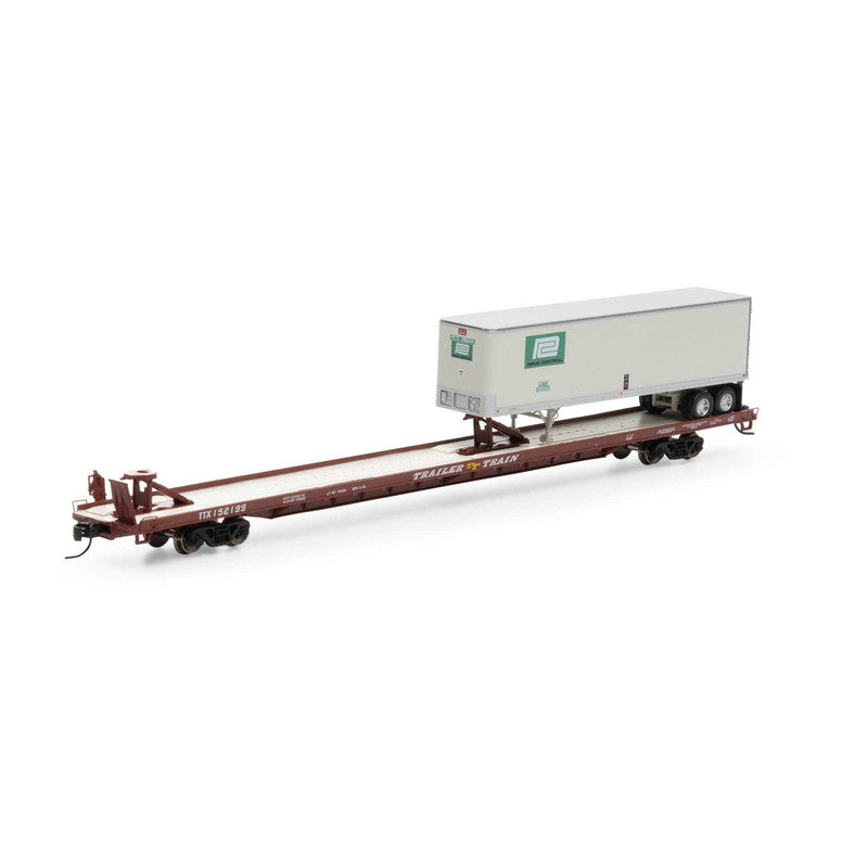 Athearn 14356 N TTX F89F Trailer with 40' PCTZ Trailer #154869