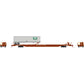 Athearn 14356 N TTX F89F Trailer with 40' PCTZ Trailer #154869