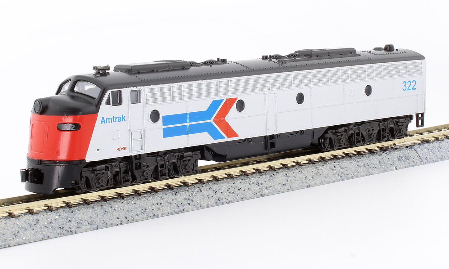 Kato 176-5347-DCC N Amtrak Phase I E8A Diesel Locomotive w/DCC #322
