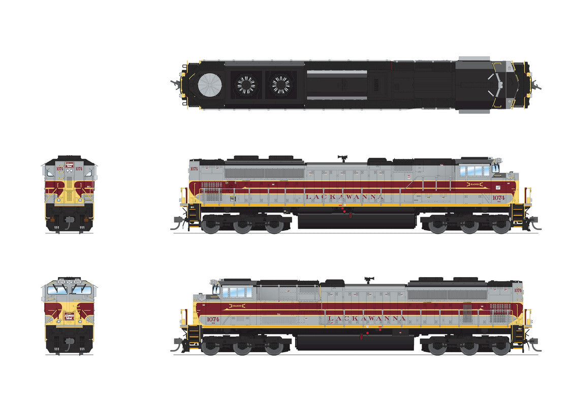 Broadway Limited 8711 HO NS EMD SD70ACe Diesel Locomotive - DCC-Ready #1074