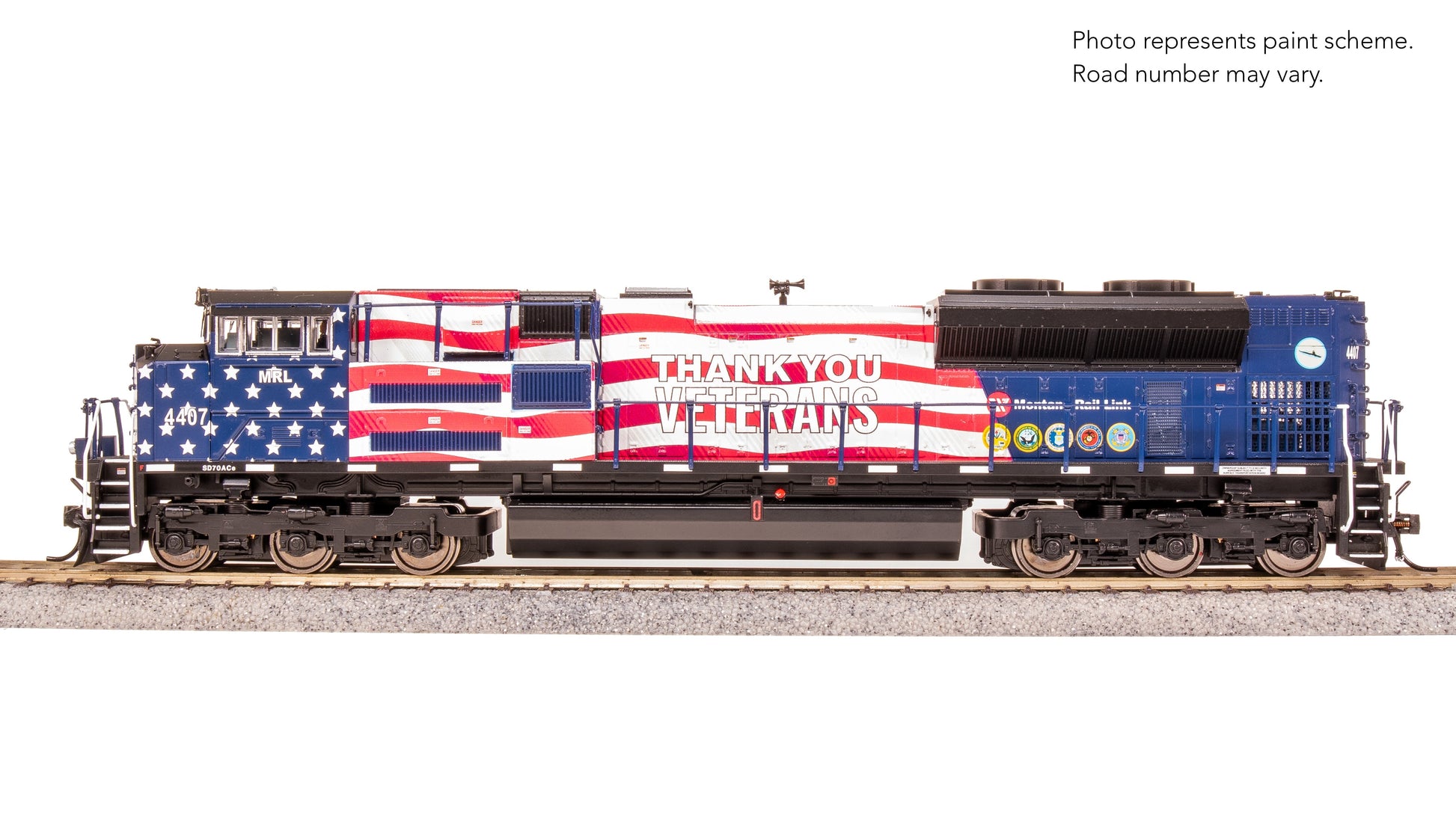 Broadway Limited 8672 HO MRL EMD SD70ACe Diesel Loco w/ Sound/DC/DCC Smoke #4407