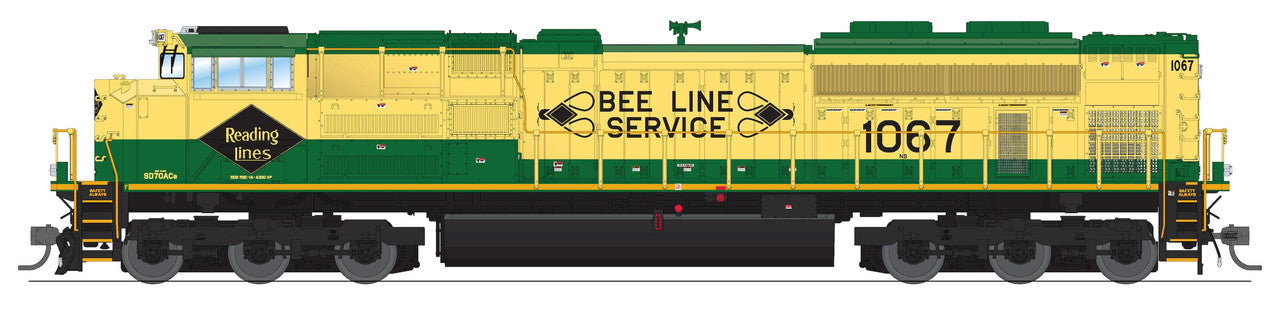 Broadway Limited 8682 HO NS EMD SD70ACe Diesel Loco Sound/DC/DCC w/ Smoke #1067