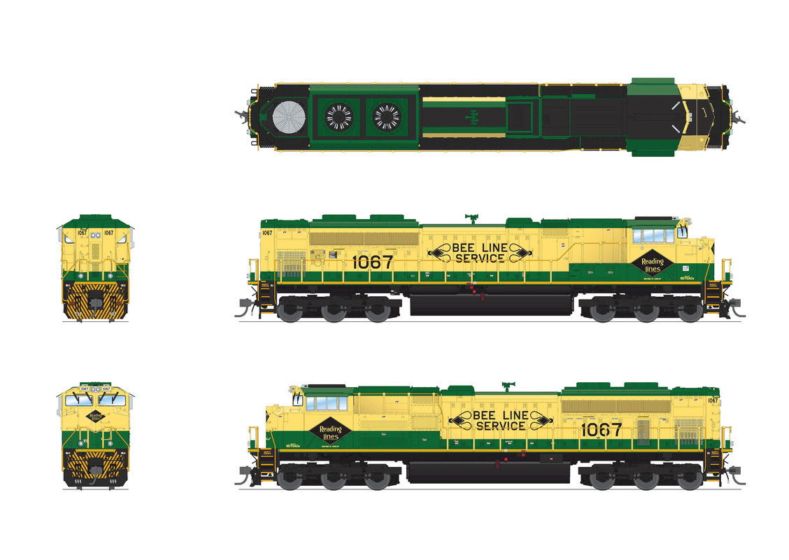 Broadway Limited 8682 HO NS EMD SD70ACe Diesel Loco Sound/DC/DCC w/ Smoke #1067