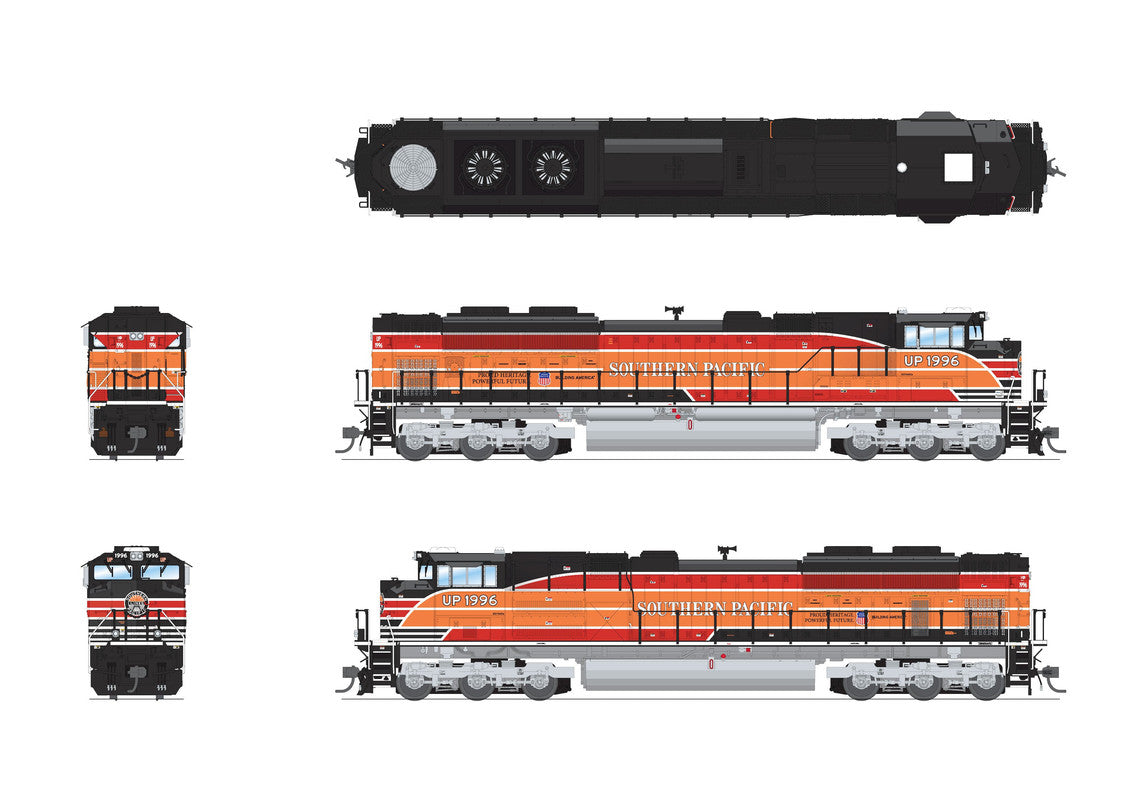 Broadway Limited 8689 HO UP EMD SD70ACe Diesel Loco Sound/DC/DCC w/ Smoke #1996