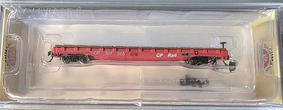Bachmann 17355 N CP Rail 52' Flatcar #301565