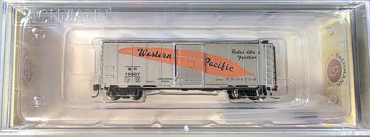 Bachmann 17072 N Western Pacific AAR 40' Steel Box Car #19507