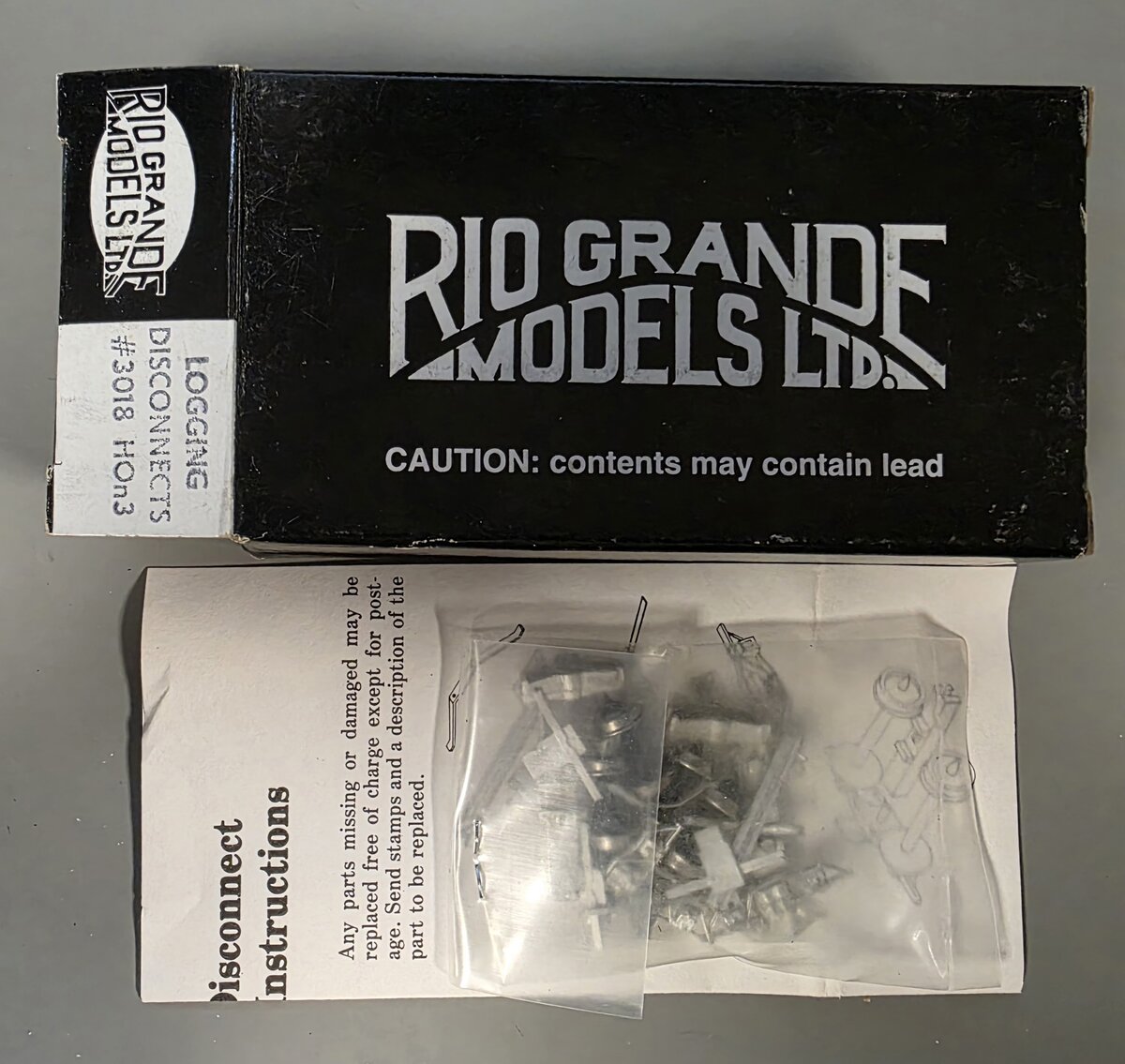Rio Grande Models 3018 HOn3 Logging Disconnects Kit