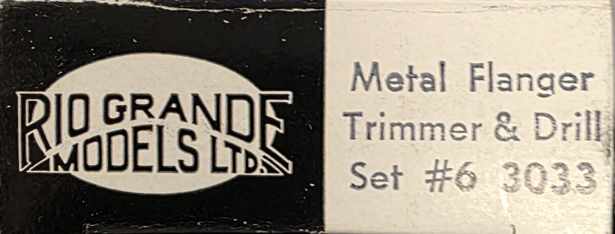 Rio Grande Models 3033 HO Metal Flanger Trimmer & Drill Set #6 Kit
