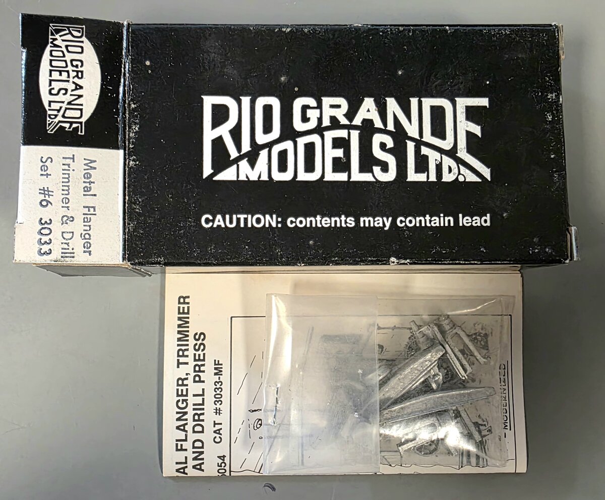Rio Grande Models 3033 HO Metal Flanger Trimmer & Drill Set #6 Kit