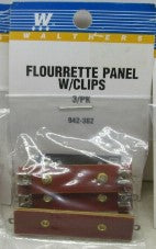 Walthers 942-362 HO Flourrette Panel W/Clips Socket Tubular Bulb (Pack of 3)