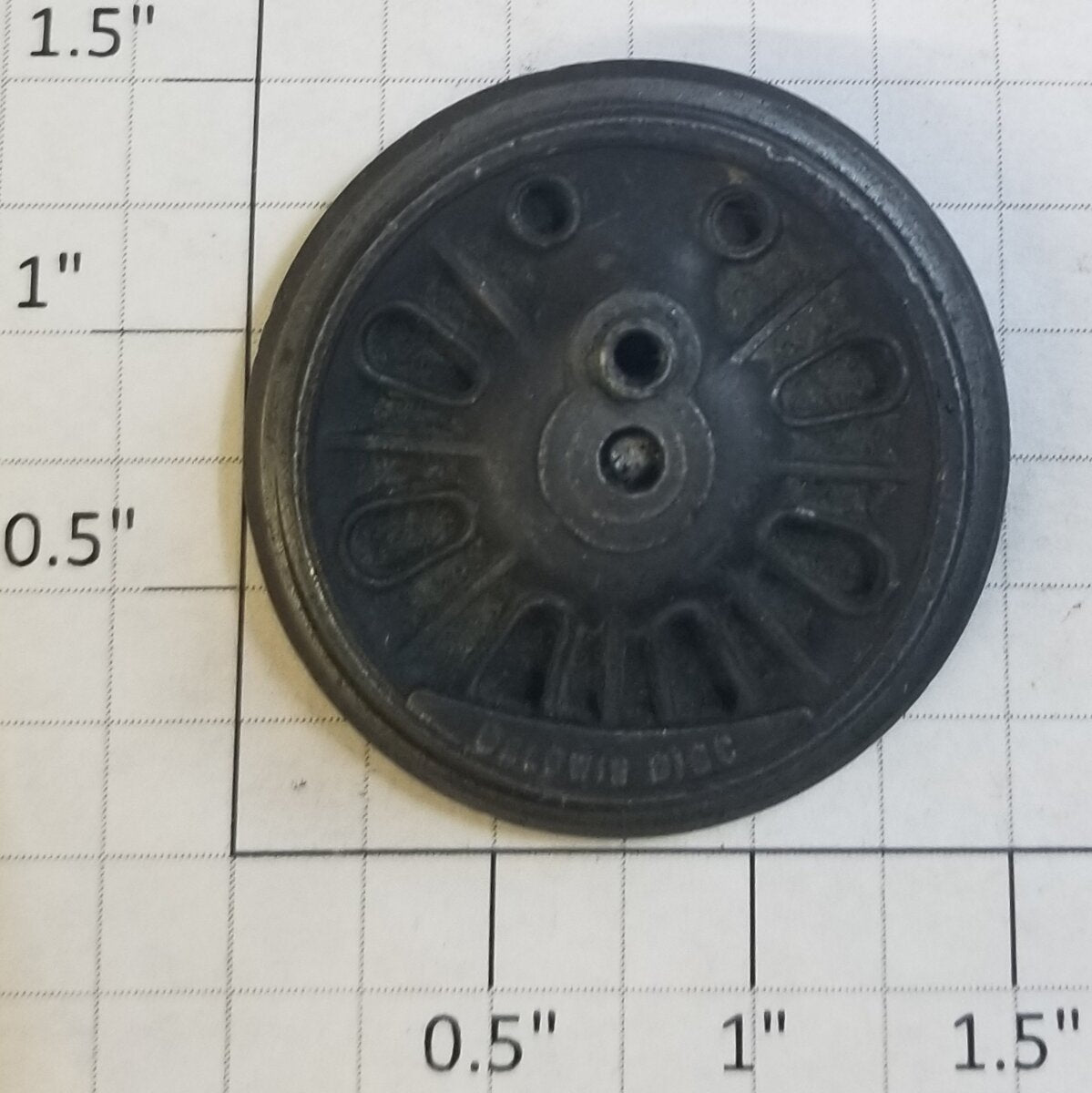 Lionel 1001M-63X Front Baldwin Disc Gear End Wheel without Drive Boss & Axle