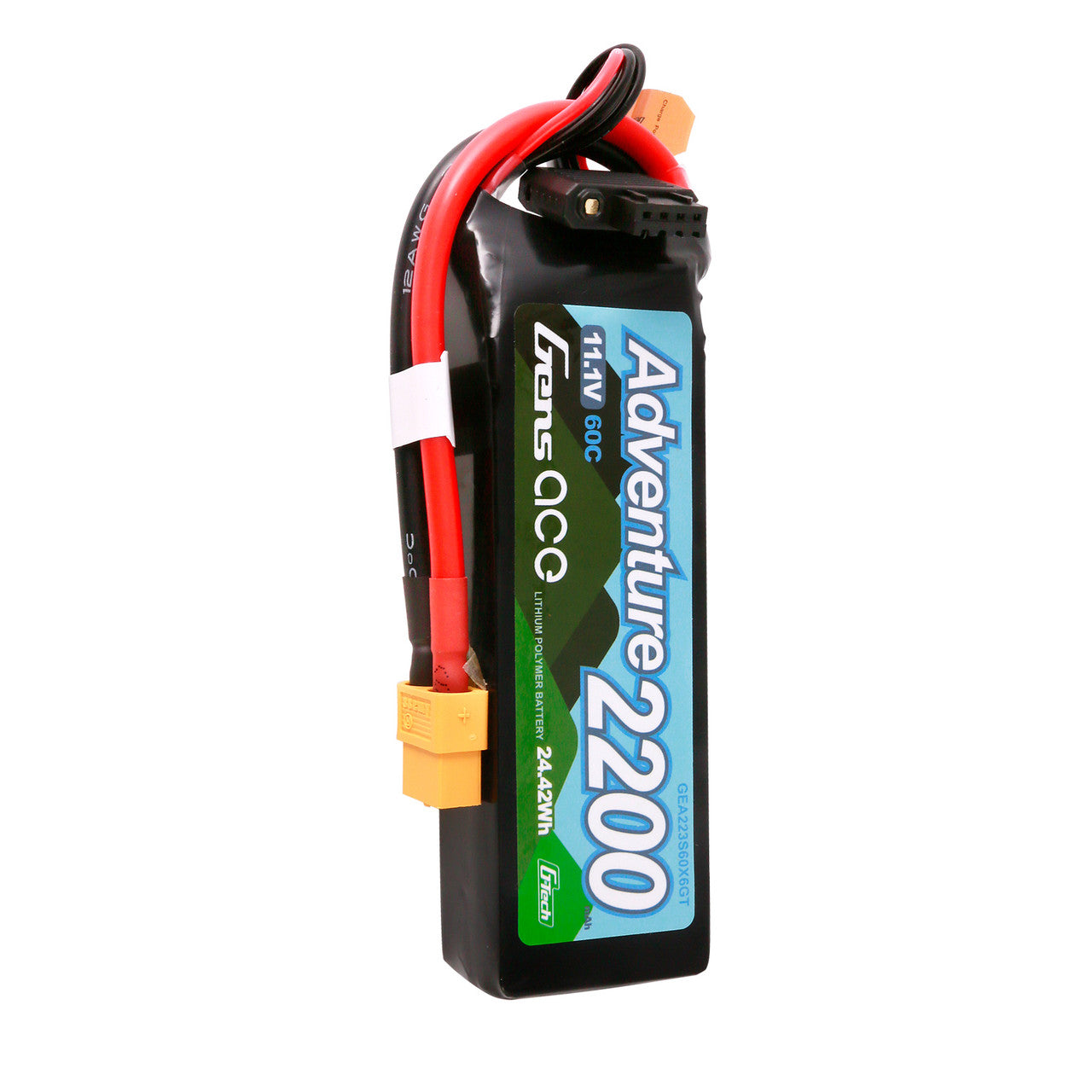 Gens Ace GEA223S60X6GT 2200mAh 3S 60C 11.1V G-Tech Adventure Lipo Battery Pack