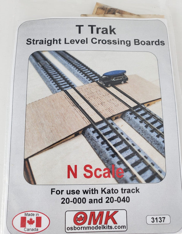 Osborn Model Kits 3137 N Straight Level Crossing Boards Kit