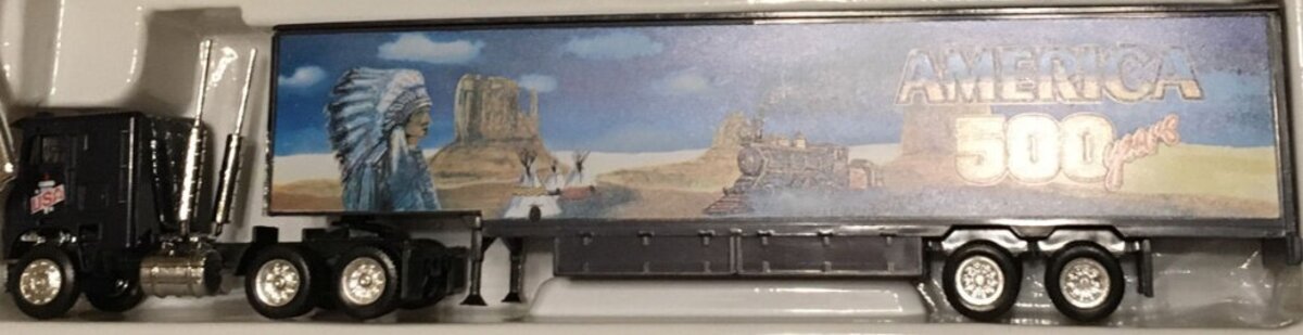Con-Cor 0004-000500 HO Native American America 500 Years Tractor Trailer