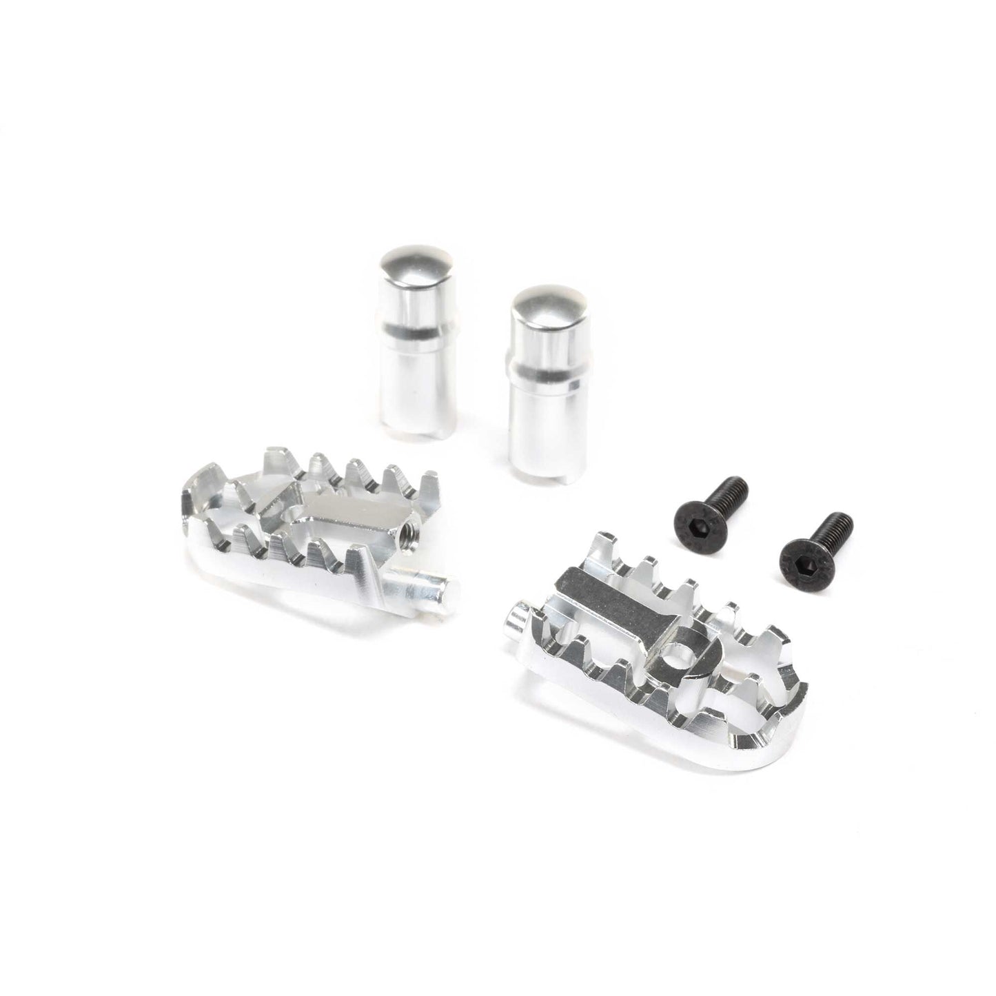 Losi LOS361001 1:4 Promoto-MX Silver Aluminum Foot Pegs
