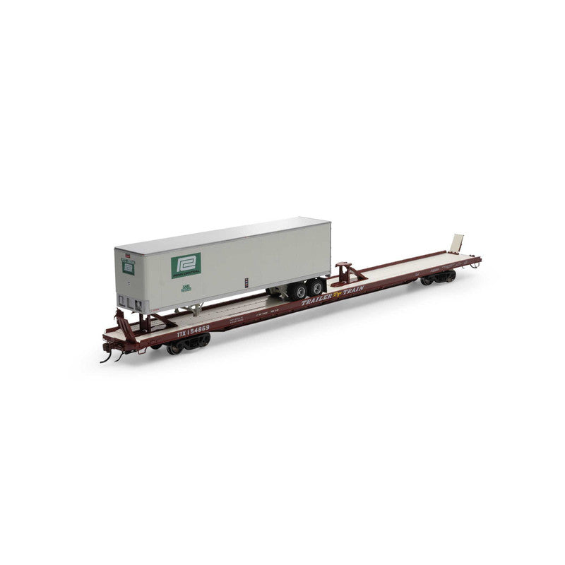 Athearn G69606 HO TTX F89F Trailer with 40' PCTZ Trailer #154869