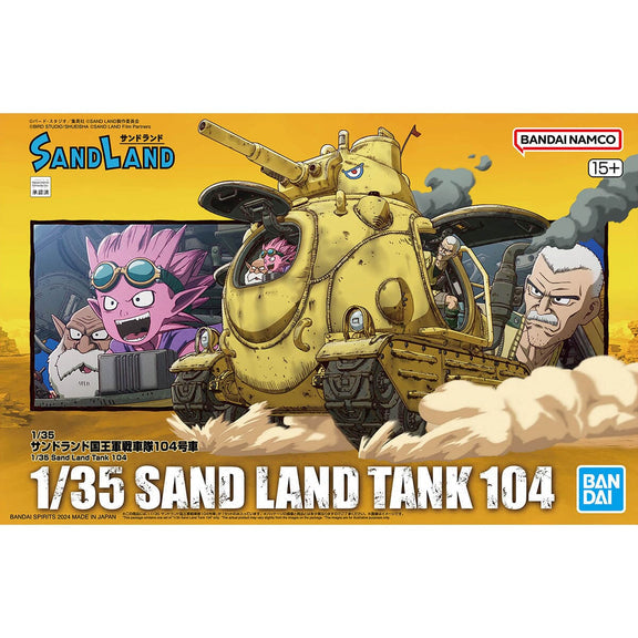 Bandai 2704770 1:35 Sand Land Tank 104 Plastic Model Kit