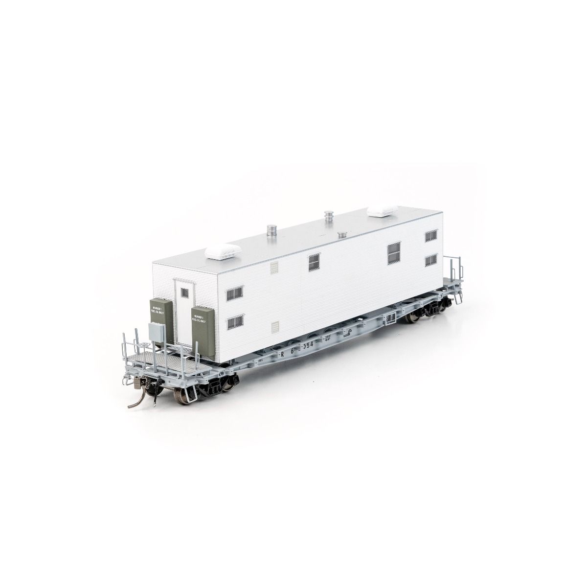 Rapido Trains 138101 HO Conrail MOW F30A 50' Flat Car with Camp Van (Set of 3)