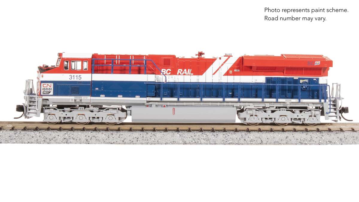 Broadway Limited 8631 N CN BC Rail GE ES44AC Diesel Locomotive Standard DC #3115