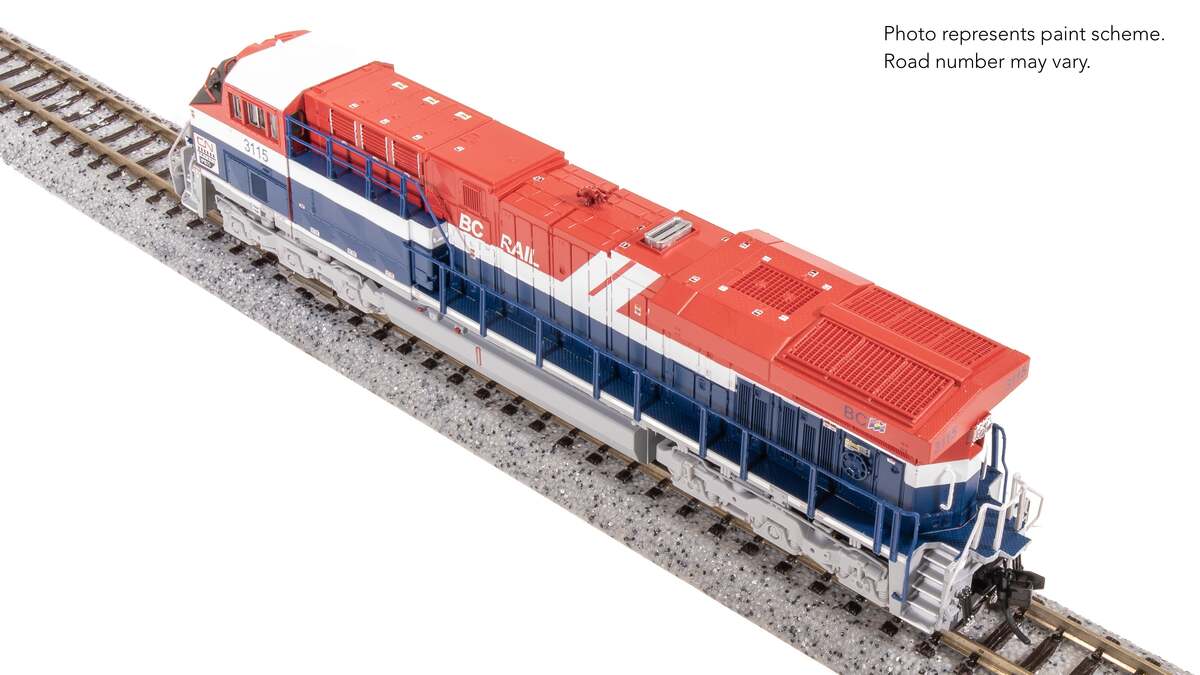 Broadway Limited 8631 N CN BC Rail GE ES44AC Diesel Locomotive Standard DC #3115