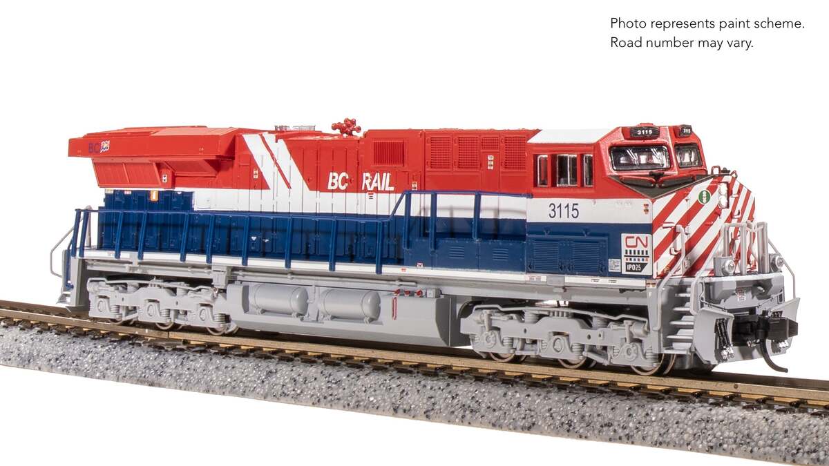 Broadway Limited 8631 N CN BC Rail GE ES44AC Diesel Locomotive Standard DC #3115