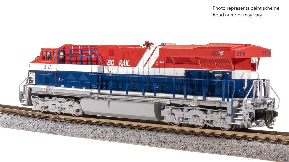 Broadway Limited 8631 N CN BC Rail GE ES44AC Diesel Locomotive Standard DC #3115