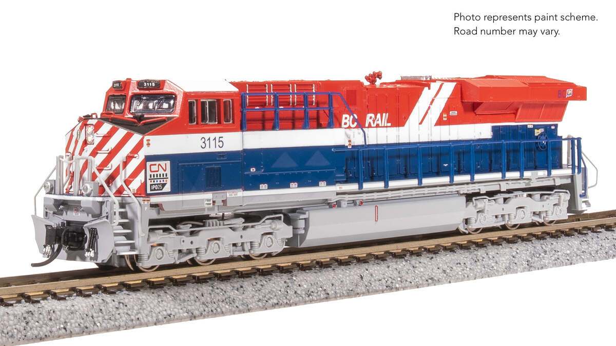 Broadway Limited 8631 N CN BC Rail GE ES44AC Diesel Locomotive Standard DC #3115