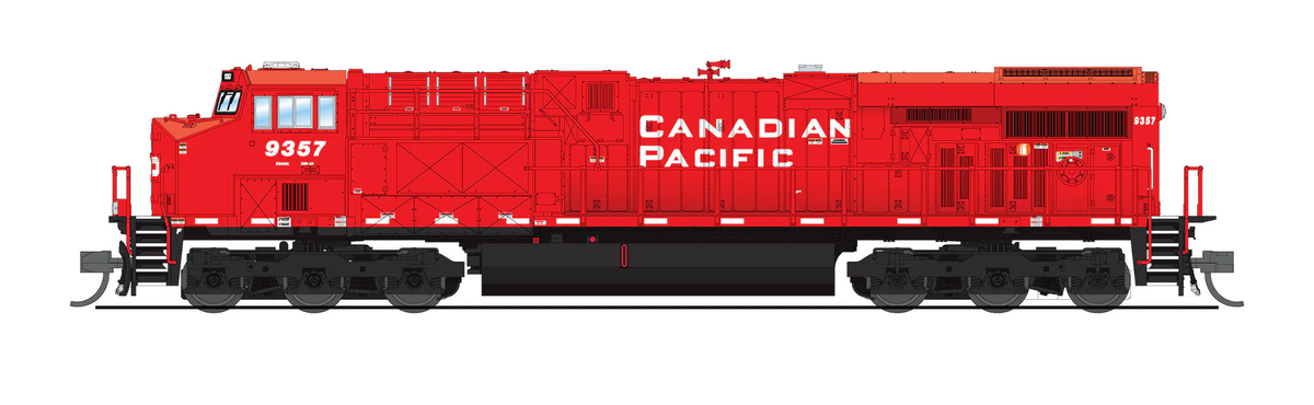 Broadway Limited 8633 N CP Red GE ES44AC Diesel Locomotive Standard DC #9368
