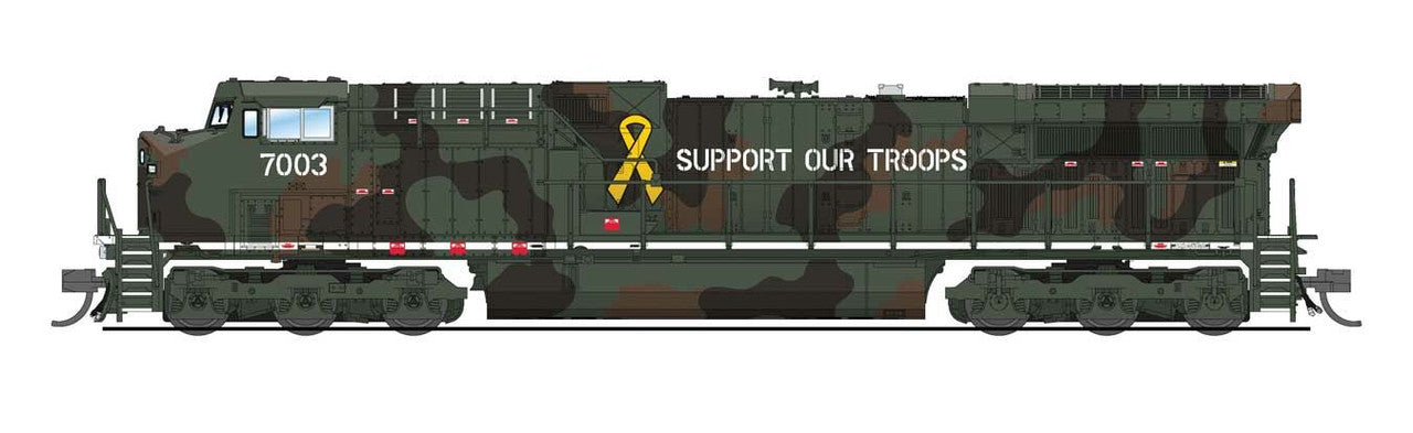 Broadway Limited 8587 N Support Our Troops GE AC6000 Diesel Loco Sound/DCC #7003