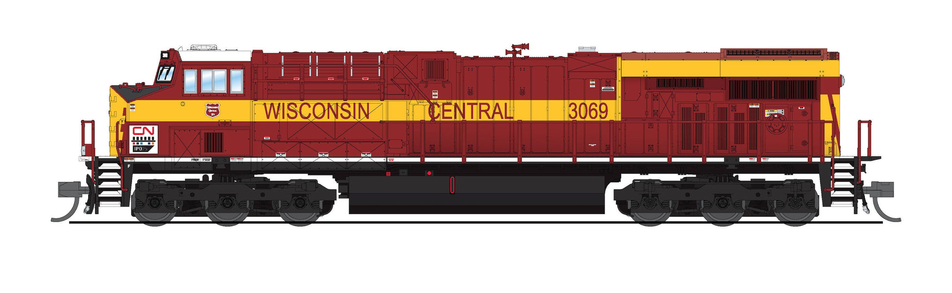 Broadway Limited 8612 N CN GE ES44AC Diesel Locomotive Sound/DC/DCC #3069