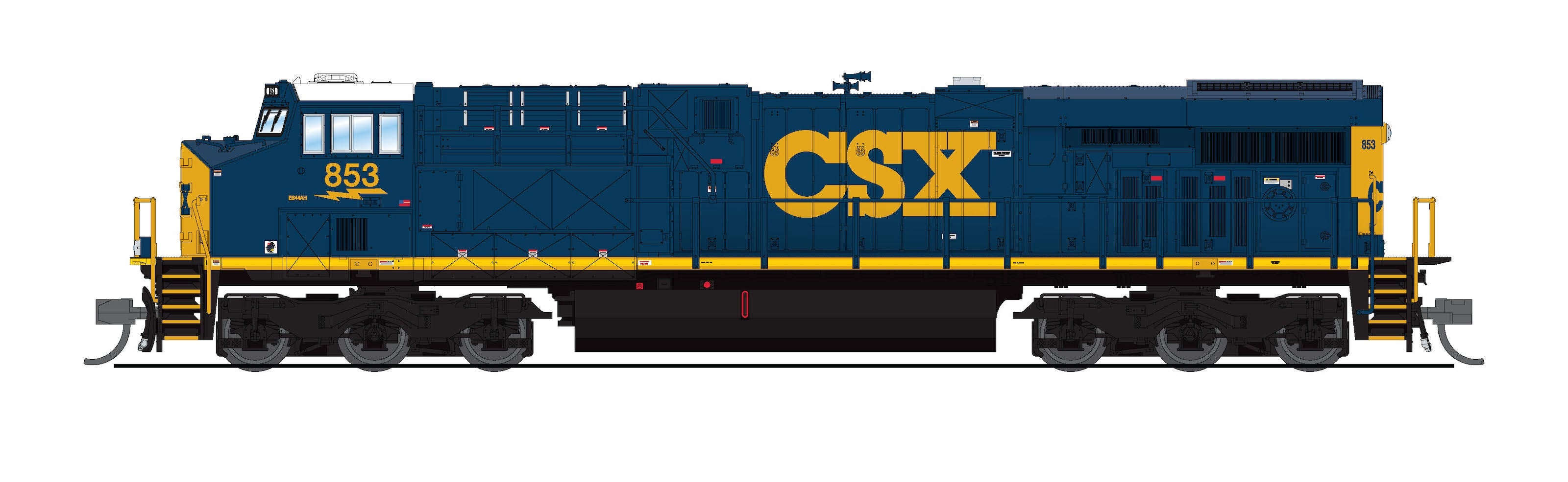Broadway Limited 8617 N CSX YN3 GE ES44AC Diesel Locomotive Sound