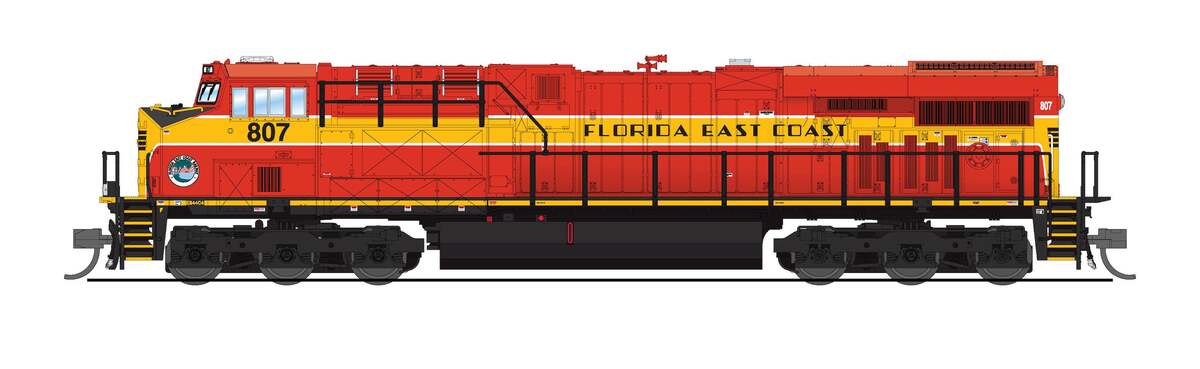 Broadway Limited 8621 N FEC GE ES44AC Diesel Locomotive with Sound #816