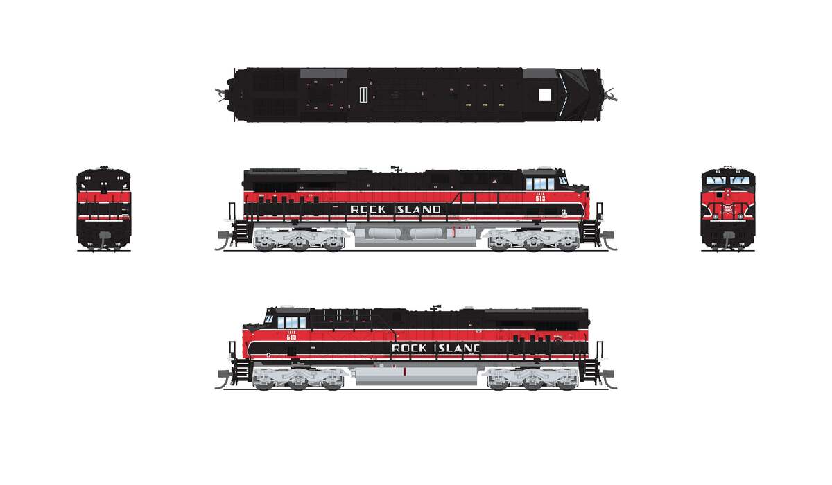 Broadway Limited 8622 N IAIS RI GE ES44AC Diesel Locomotive with Sound #513