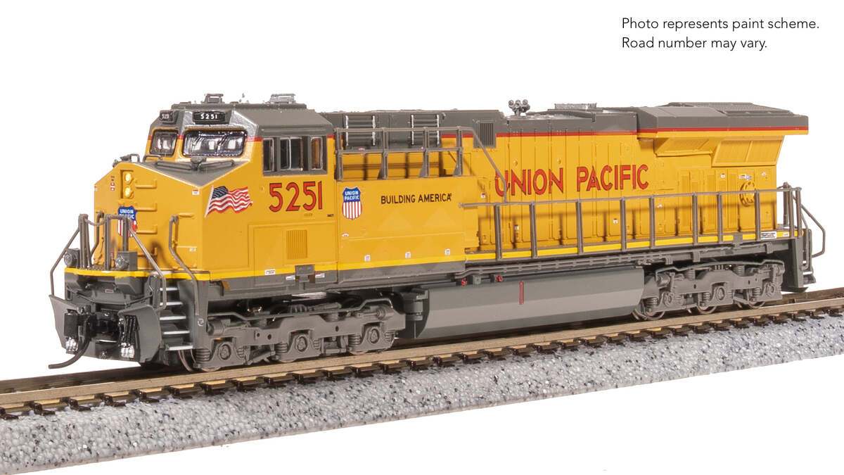 Broadway Limited 8624 N UP Small Flag GE ES44AC Diesel Locomotive w/Sound #5282