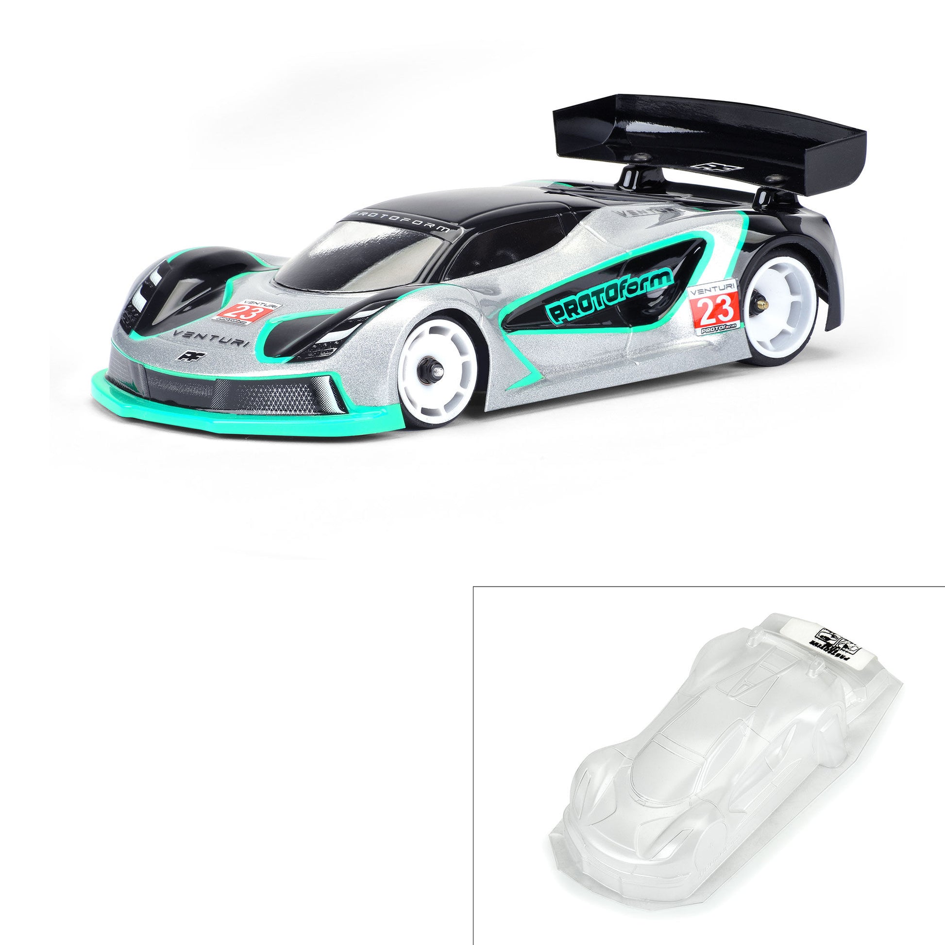 Protoform 159320 1:28 Venturi GT Light Weight Clear Body: Mini-Z