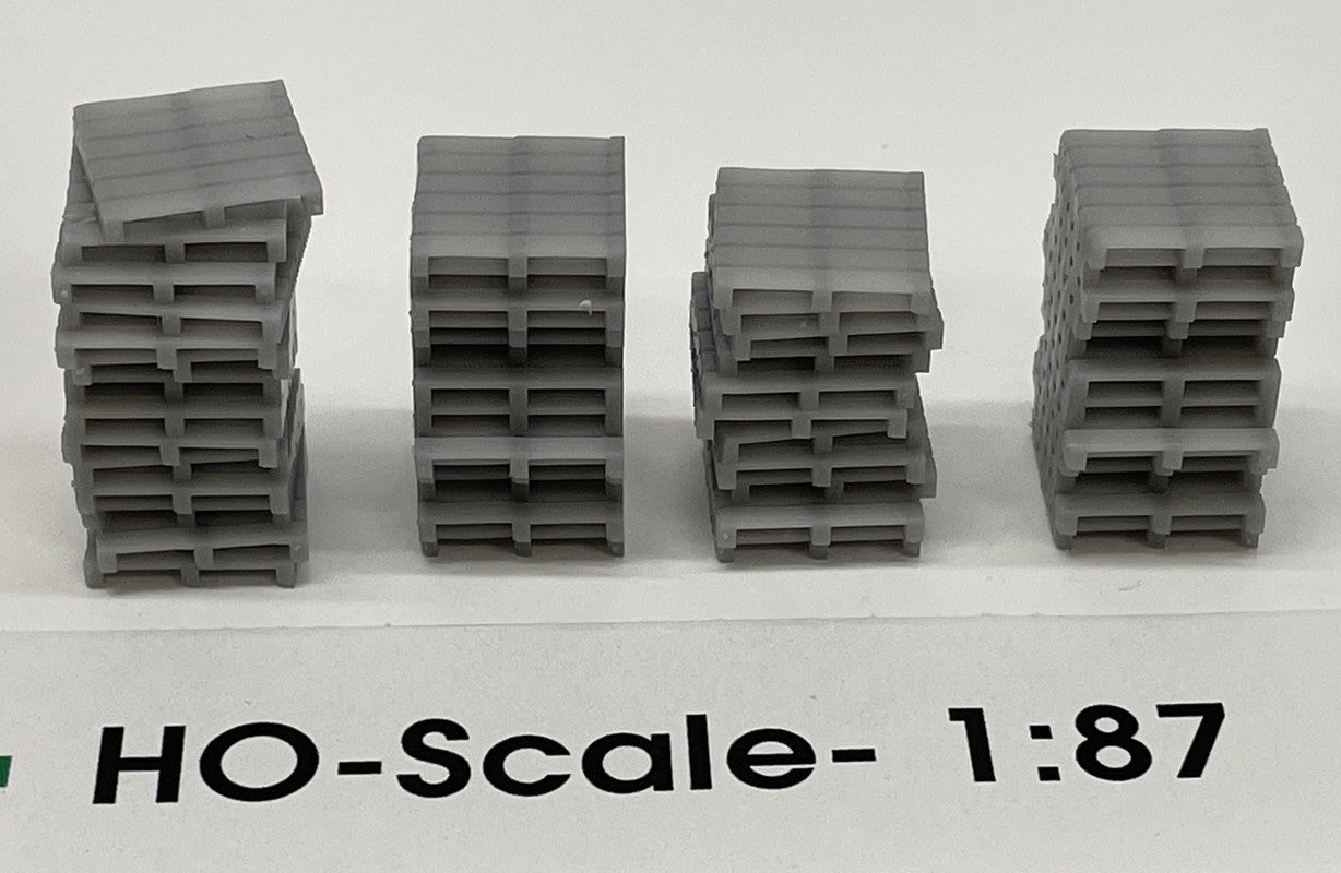 Phoenix Precision Models 31525 HO Unpainted Pallet Stacks Full Kit (Set of 4)