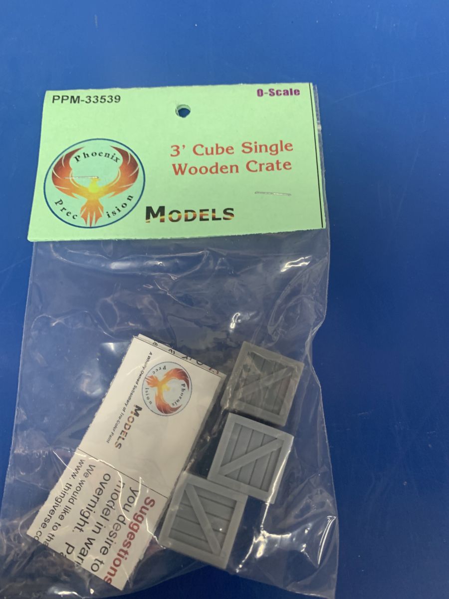 Phoenix Precision Models 33539 O 3' Single Cube Crate (Pack of 3)