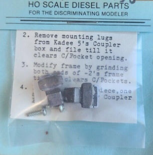 Warren's Custom Services 8000 HO Scale White Metal Diesel Parts
