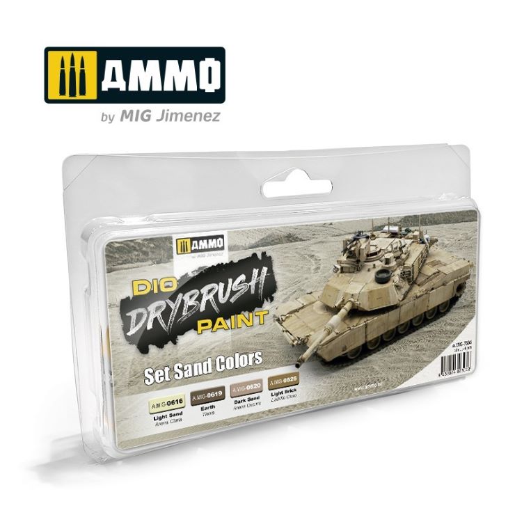 Mig Jimenez 7304 Sand Dio Drybrush Acrylic Paints (Set of 4)