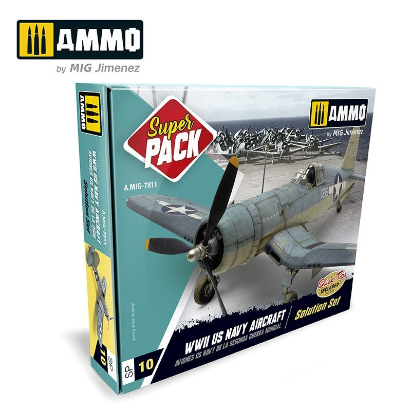 Mig Jimenez 7811 Super Pack WWII US Navy Aircraft Solution Set
