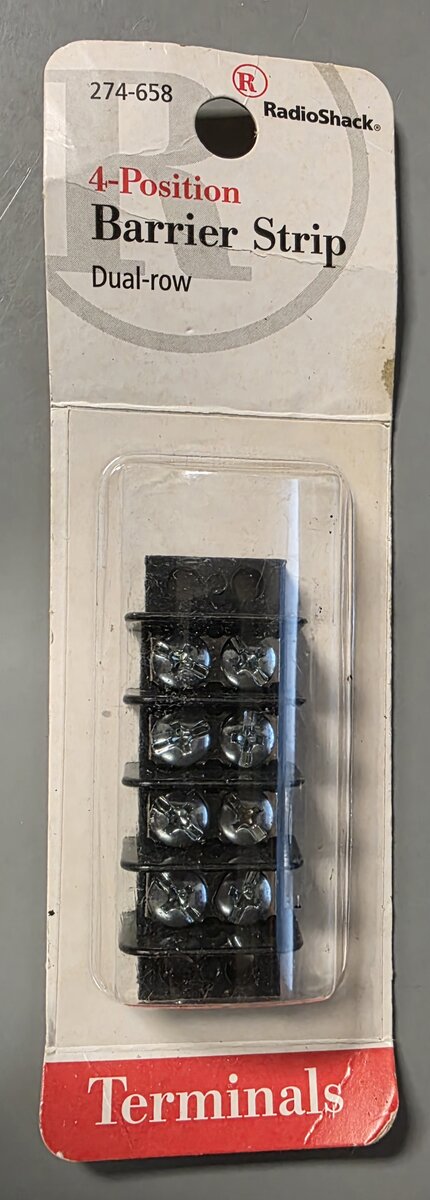 Radio Shack 274-658 4 Position Dual Row Barrier Strip