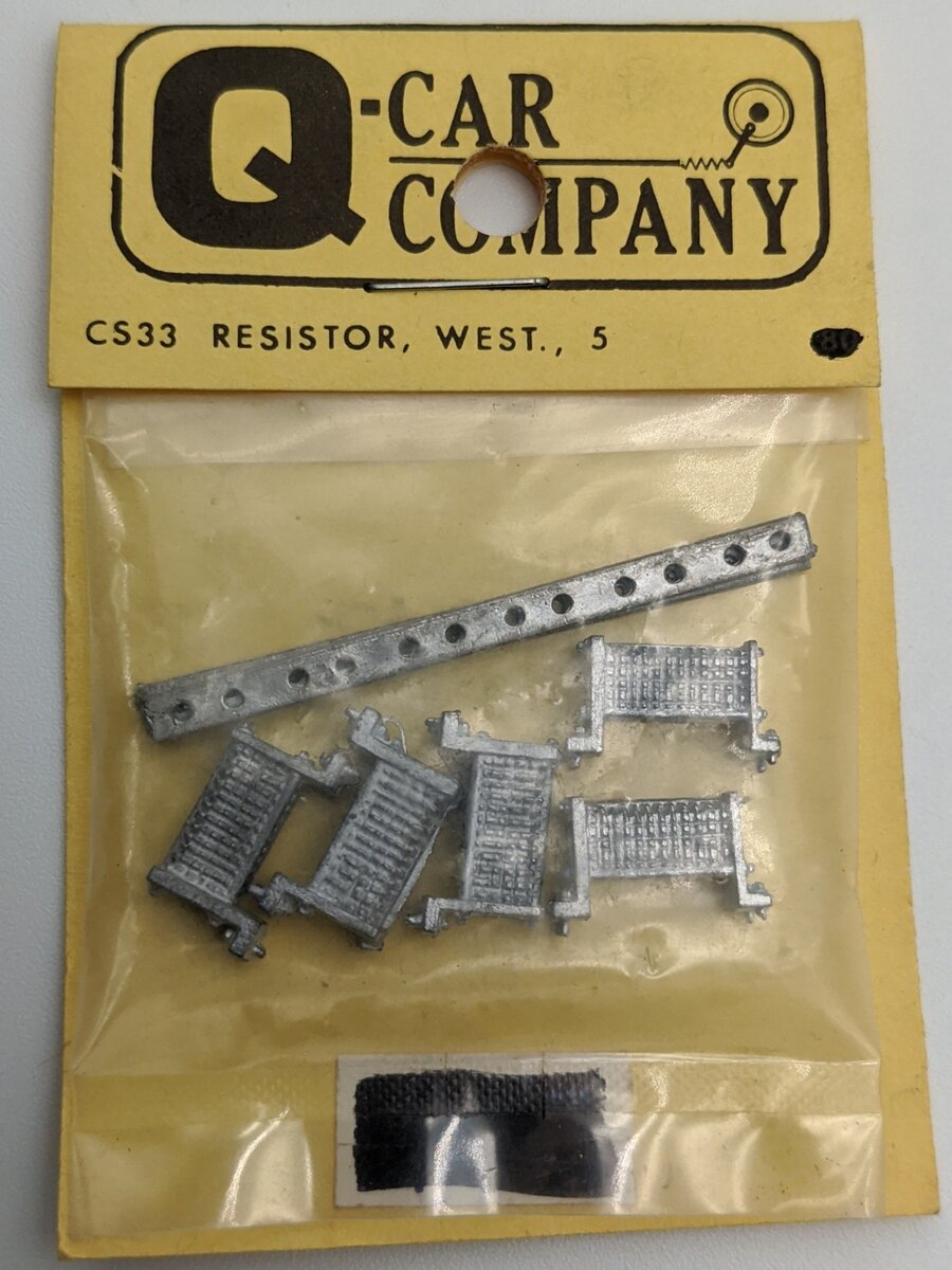 Q-Car Company CS33 HO Set of 5 Resistor: West