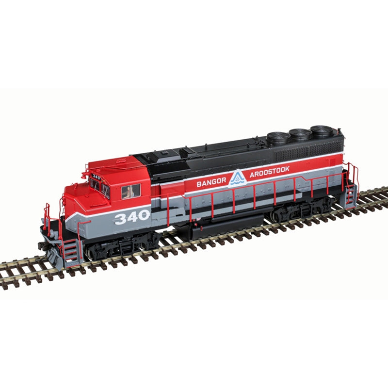 Atlas 10004389 HO Bangor & Aroostook Silver GP40-2W Diesel Locomotive #347