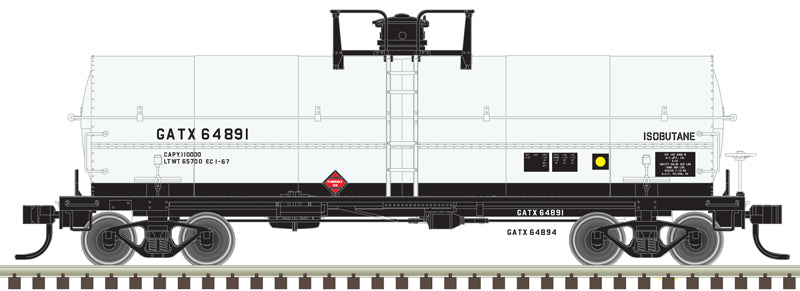 Atlas 50006590 N GATX (Isobutane) 11,000 Gallon Tank Car #64891