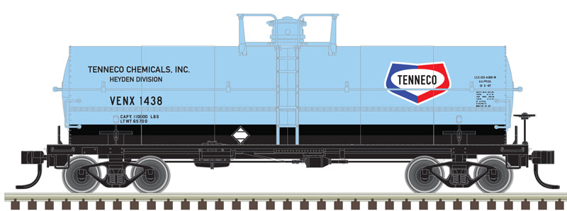 Atlas 50006599 N Tenneco Chemicals (VENX) 11,000 Gallon Tank Car #1438